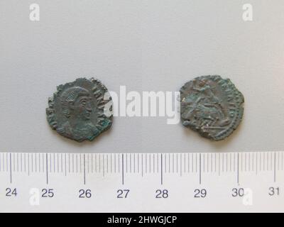 Nummus von Julian II., Caesar, Augustus. Herrscher: Julian, Kaiser von Rom, 331–363, regiert 361–63 Künstler: Unbekannt Stockfoto