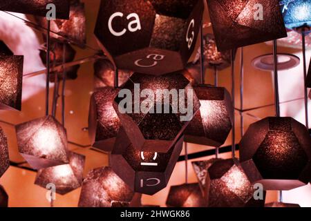 Periodensystem der chemischen Elemente, abstrakte Wissenschaft Stockfoto