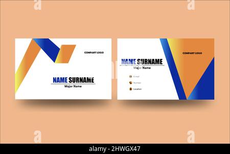 Visitenkarten-design Stock Vektor
