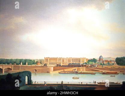 The View from the Batavian Embassy in Paris (1801) von Josephus Augustus Knip (1777-1847) Niederländischer Maler. Stockfoto