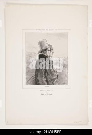 Paul et Virginie... Künstler: Paul Gavarni, Französisch, 1804–1866 Stockfoto