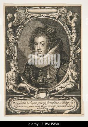 Elisabeth von Bourbon heiratet Philipp, den König von Spanien. Künstler: Balthasar Moncornet, Französisch 1600-1688 Stockfoto