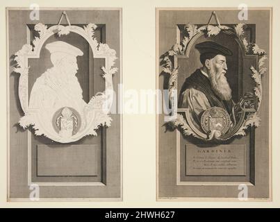 Porträt von Gardiner. Künstler: Pieter Stevens van Gunst, Niederländisch, 1659–1724After: Adriaen van der Werff, Niederländisch, 1659–1722 Stockfoto