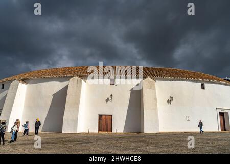 Stierkampfarena in Ronda, Andalusien, Spanien | die Stierkampfarena Ronda, Ronda, Andalusien, Spanien Stockfoto