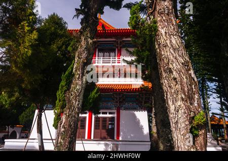 Syuentzang Tempel am Sun Moon See in nantou Taiwan Stockfoto