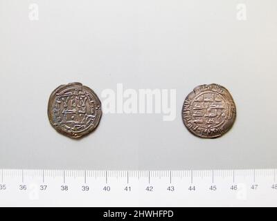 Dirham von Abd al Rahman II aus Unbekannt . Herrscher: ‘Abd al-Rahman II Münzstätte: Unbekannt Stockfoto