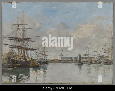 Der Hafen von Le Havre. Künstler: Eugène Louis Boudin, Französisch, 1824–1898 Stockfoto