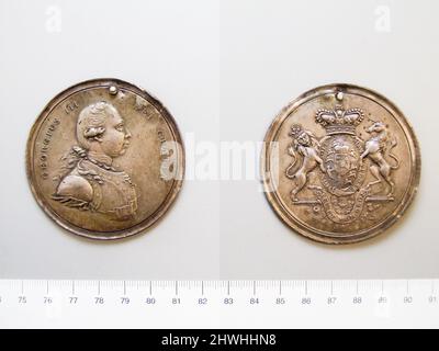 Medaille von George III. Künstler: Unbekannt Honorand: George III, König von Großbritannien, Brite, 1738–1820, regierte 1760–1820 Stockfoto