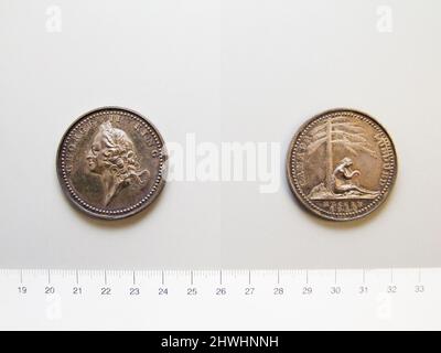 Medal Canada gedämpft. Honorand: George II., König von England, 1683–1760, regierte 1727–60 Stockfoto