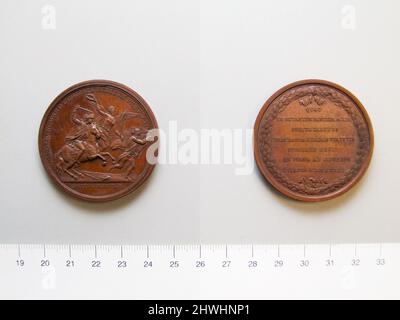 Medaille von John Eager Howard, die Schlacht von Cowpens. Thema: John Eager Howard, Amerikaner, 1752–1827 Münzstätte: Paris Künstler: Benjamin Duvivier, Französisch, 1730–1819 Stockfoto