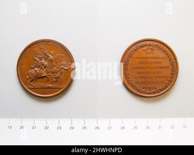 Medaille von John Eager Howard, die Schlacht von Cowpens. Thema: John Eager Howard, Amerikaner, 1752–1827 Münzstätte: Paris Künstler: Benjamin Duvivier, Französisch, 1730–1819 Stockfoto