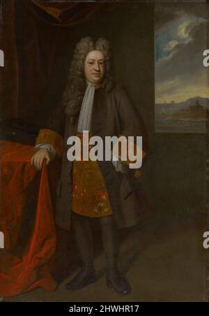 Porträt des Gov. Elihu Yale (1648/49–1721). Künstler: Enoch Seeman der Jüngere, Brite, 1694–1744 Stockfoto