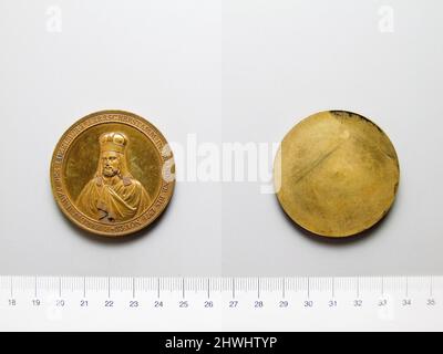 Medaille von Kaiser Karl IV. Betrifft: Wilhelm II., König der Niederlande, 1792–1849, urteilte 1840–49Diesinker: Gottfried Bernhard Loos, deutsch, 1774–1843Diesinker: Heinrich Gube, deutsch, 1805–1848 Stockfoto