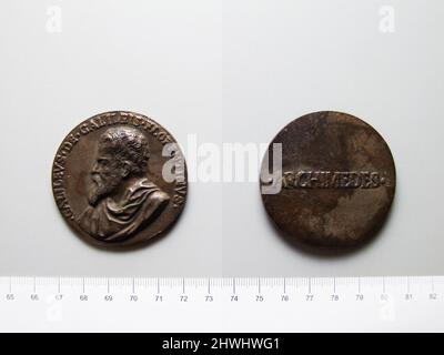 Medaille von Galileo. Thema: Galileo Galilei, Italienisch, 1564–1642 Künstler: Unbekannt Stockfoto