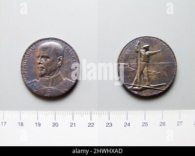 Medaille von Admiral Franz von Hipper. Thema: Admiral Franz Ritter von Hipper, deutsch, 1863–1932 Künstler: August Hummel, deutsch, 20.. Jahrhundert Stockfoto