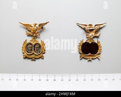 Medaille von Hayes und Wheeler „Reform & Victory“. Thema: Rutherford Birchard Hayes, Amerikaner, 1822–1893 Thema: William A. Wheeler, Amerikaner, 1819–1887 Stockfoto