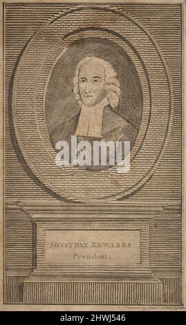 Jonathan Edwards, President. Künstler: Amos Doolittle, amerikanisch, 1754–1832After: Joseph Badger, amerikanisch, 1708–1765 Stockfoto