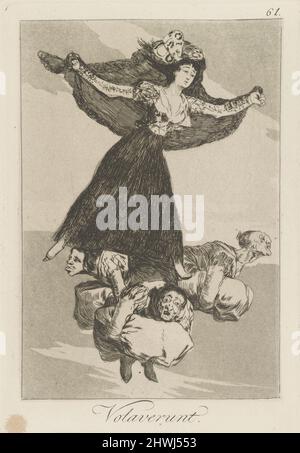 Volaverunt. (Sie sind geflogen.), pl. 61 aus der Serie Los caprichos. Künstler: Francisco Goya, Spanisch, 1746–1828 Stockfoto