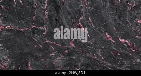 Dunkelgrauer, strukturierter Marmorfelsen-Hintergrund Stockfoto