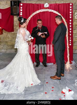 Eine echte kubanische Hochzeit, 2021 Stockfoto