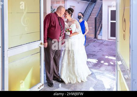 Eine echte kubanische Hochzeit, 2021 Stockfoto