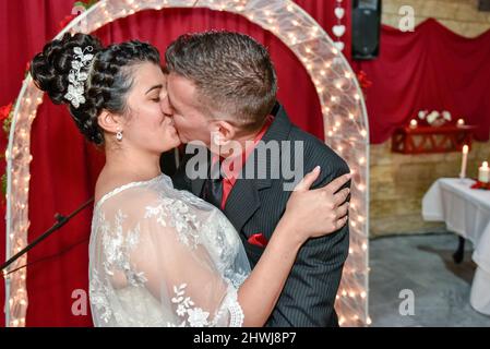 Eine echte kubanische Hochzeit, 2021 Stockfoto