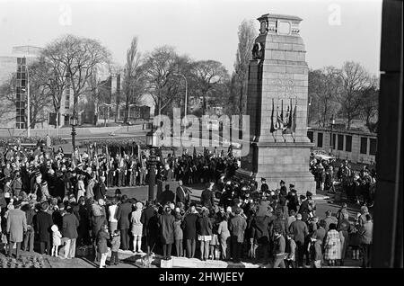 Gedenksonntag, Middlesbrough. 11.. November 1973. Stockfoto