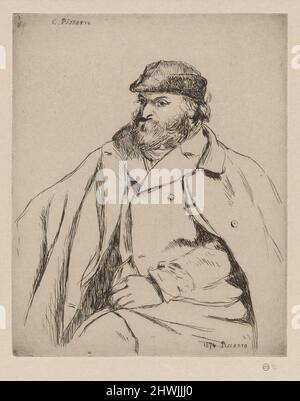 Porträt von Paul Cézanne. Künstler: Camille Pissarro, Französisch, 1830–1903 Stockfoto