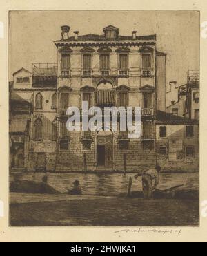 Ein Palazzo. Künstler: Mortimer Menpes, Britisch, 1855–1938 Stockfoto