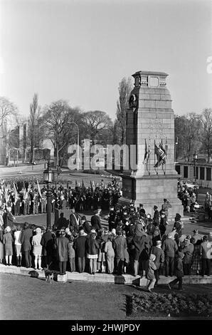 Gedenksonntag, Middlesbrough. 11.. November 1973. Stockfoto