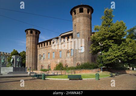 Hintere Fassade des Madama Palace in Turin, Italien. Stockfoto