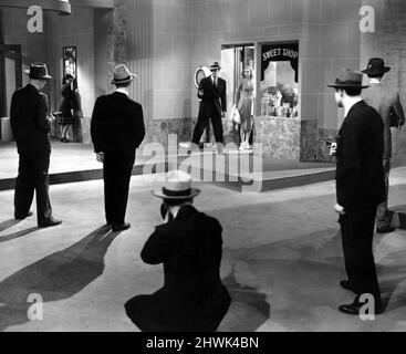 LAWRENCE TIERNEY, ANNE JEFFREYS, DILLINGER, 1945 Stockfoto