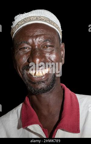 Dakar, Senegal. Ein Fulani aus der Fouta Djallon (Futa Jallon) Region. Stockfoto
