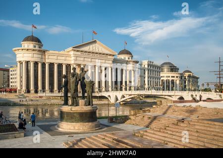 Archäologisches Museum von Mazedonien in Skopje, Nord-Mazedonien Stockfoto