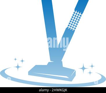 Reinigung Service Logo Abbildung mit Buchstabe V Symbol Vorlage Vektor Stock Vektor
