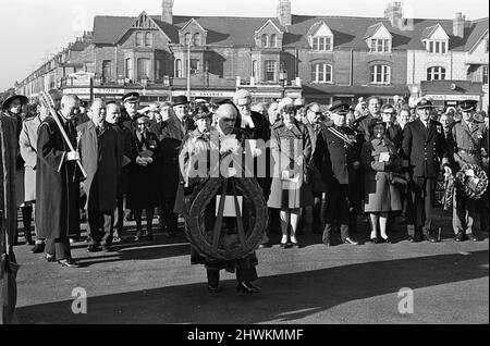 Gedenksonntag, Middlesbrough. 11.. November 1973. Stockfoto