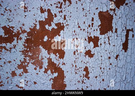 Wandschälung, Abflackern, Beschädigt, Auseinander Fallen, Fleckig Stockfoto