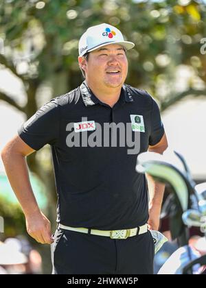 Orlando, FL, USA. 6. März 2022. Sungjae im aus Korea am 1. Abschlag während der Finalrunde der Arnold Palmer Invitational präsentiert von Mastercard im Arnold Palmer's Bay Hill Club & Lodge in Orlando, FL. Romeo T Guzman/CSM/Alamy Live News Stockfoto