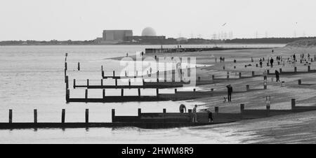 Blick auf Southwold in Suffolk, Urlaubsziel am Meer Stockfoto