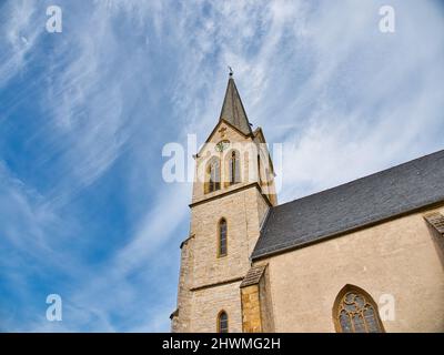 Die Stiftskirche Schildesche in Bielefeld bei Tageslicht Stockfoto