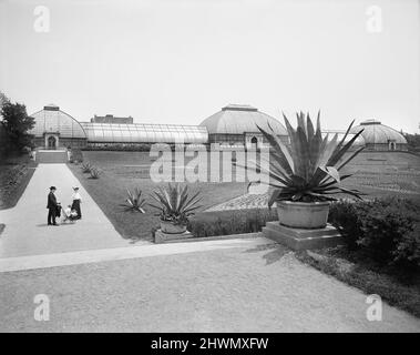 Conservatory, Washington Park, Chicago, Illinois, USA, Detroit Publishing Company, 1900 Stockfoto