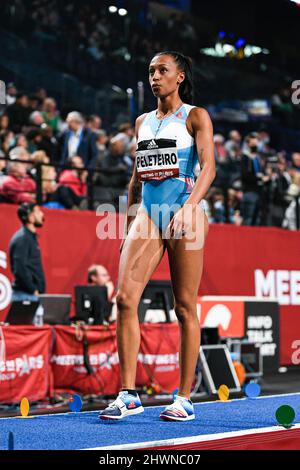 Paris, Frankreich. 06. März 2022. Ana Peleteiro aus Spanien (Triple Jump der Frauen) tritt während der World Athletics Indoor Tour, Meeting de Paris 2022 am 6. März 2022 in der Accor Arena in Paris, Frankreich, an - Foto Victor Joly/DPPI Credit: DPPI Media/Alamy Live News Stockfoto