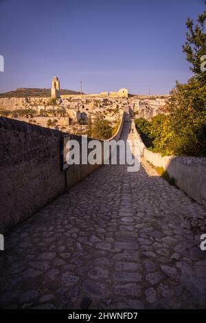 Historisches Stadtzentrum von Gravina in Apulien - ein schönes Dorf in Apulien Italien Stockfoto