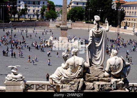 Piazza del Popolo in Rom Italien Stockfoto