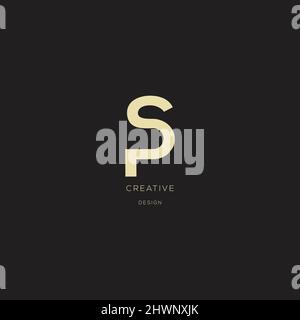 SP Logo Buchstabe modernes Design Stock Vektor