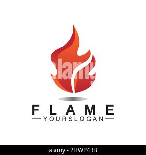 Feuer Flamme Logo Design vector Template Stock Vektor