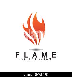 Feuer Flamme Logo Design vector Template Stock Vektor