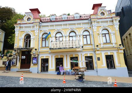 Akademisches Dramaturgie-Theater in Kiew, Ukraine. Stockfoto