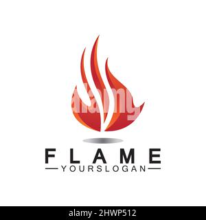 Feuer Flamme Logo Design vector Template Stock Vektor