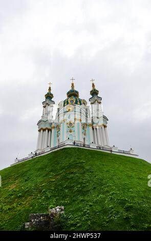 St. Andreas-Kirche in Kiew, Ukraine. Stockfoto